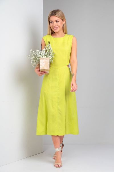 Платье Andrea Fashion 4 лимонный - фото 5