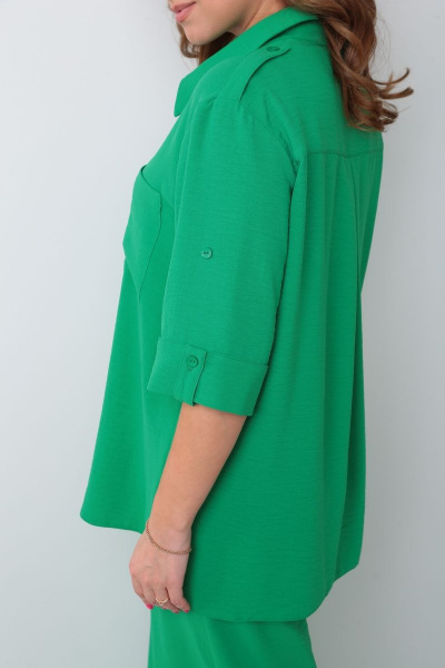 Брюки, рубашка Andrea Fashion 3 зелёный - фото 2