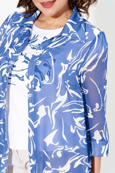 Брюки, рубашка, футболка IVA 1473 синий - фото 5
