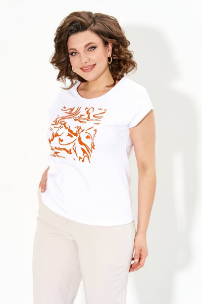 Брюки, рубашка, футболка IVA 1473 оранжевый - фото 8