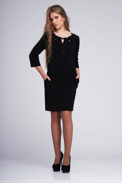 Платье AMORI 9180 черный - фото 1