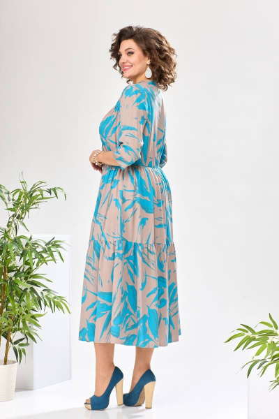 Платье Romanovich Style 1-2373д бирюзовый - фото 7