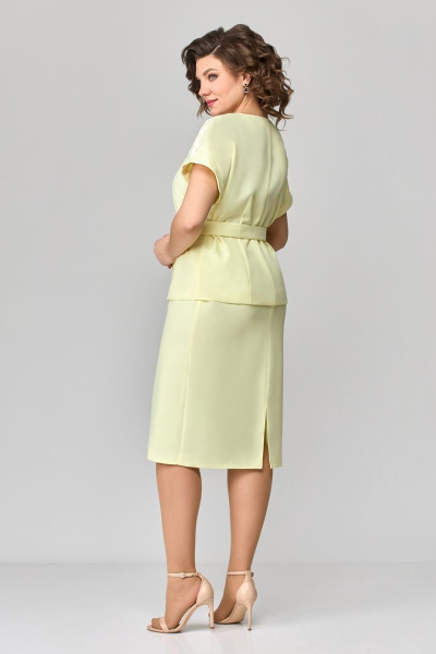 Блуза, юбка Мишель стиль 1113 лимонный - фото 5