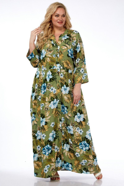 Платье Celentano 5003.1 оливковый - фото 10