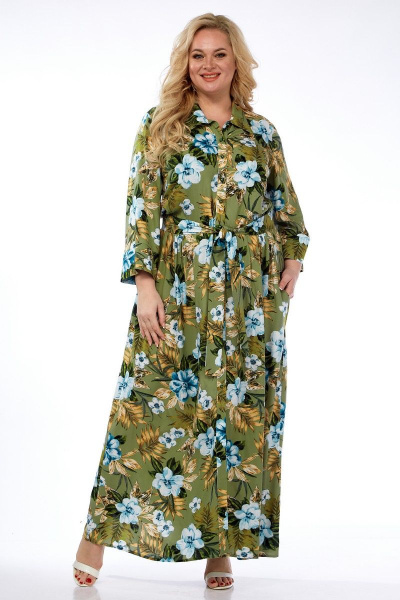 Платье Celentano 5004.2 оливковый - фото 1