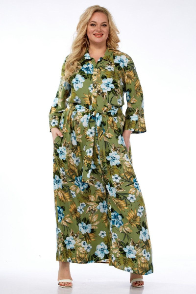 Платье Celentano 5004.2 оливковый - фото 2