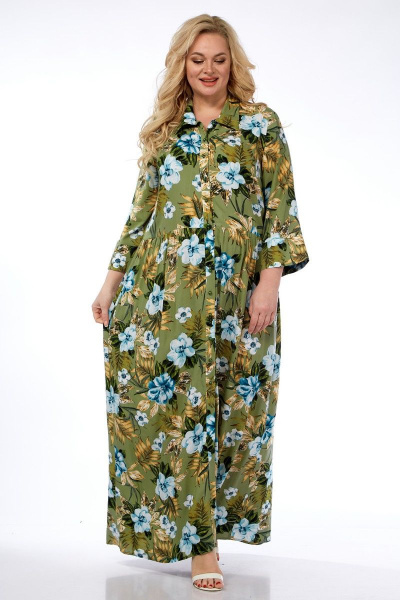 Платье Celentano 5004.2 оливковый - фото 6
