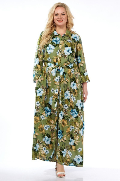 Платье Celentano 5004.2 оливковый - фото 12