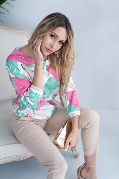 Блуза Nika.PL 03013 розовый - фото 5