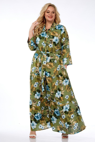 Платье Celentano 5005.2 оливковый - фото 6