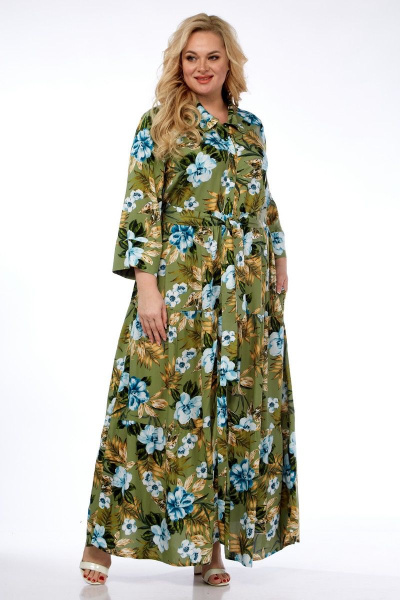 Платье Celentano 5005.2 оливковый - фото 8