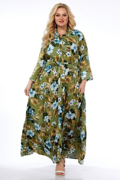Платье Celentano 5005.2 оливковый - фото 11