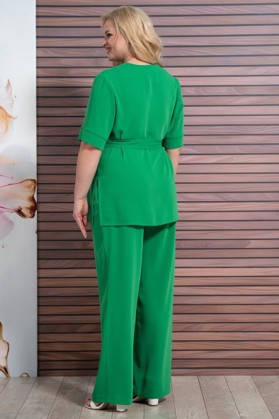 Блуза, брюки Alani Collection 1836 зеленый - фото 5