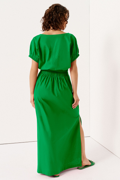 Блуза, юбка Панда 143110w зеленый - фото 2