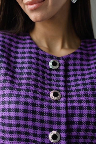 Жакет Ivera 3030 черный, фиолетовый - фото 3