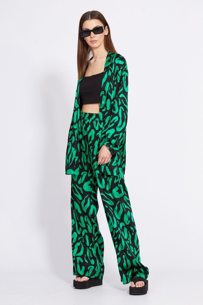 Блуза, брюки EOLA 2346.1 зеленый-черный - фото 6