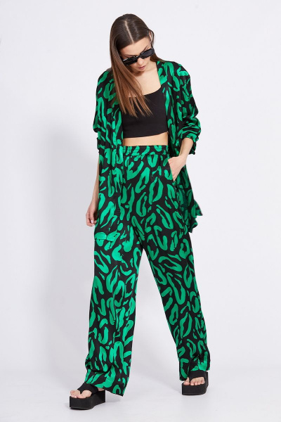 Блуза, брюки EOLA 2346.1 зеленый-черный - фото 5