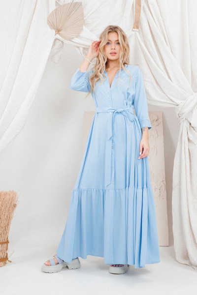 Платье AMORI 9655 голубой - фото 1