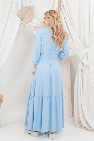 Платье AMORI 9655 голубой - фото 5