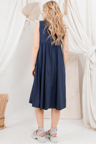 Платье AMORI 9659 темно-синий - фото 6