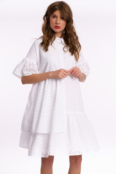 Платье KaVaRi 1039.1 белый - фото 9