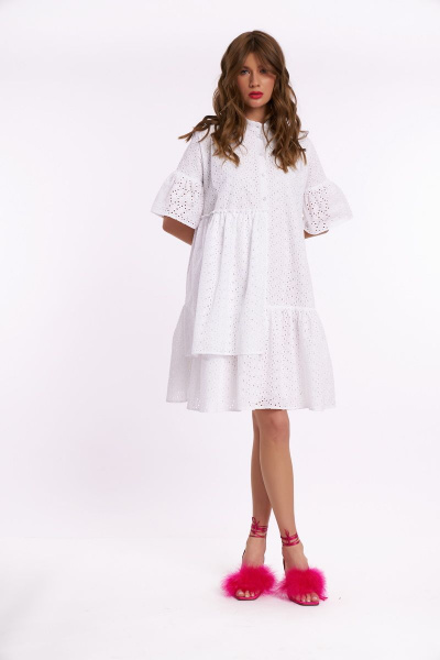 Платье KaVaRi 1039.1 белый - фото 4