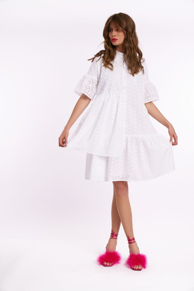 Платье KaVaRi 1039.1 белый - фото 3
