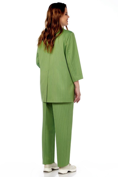 Блуза, брюки, жакет Olegran 4022 зеленый - фото 4
