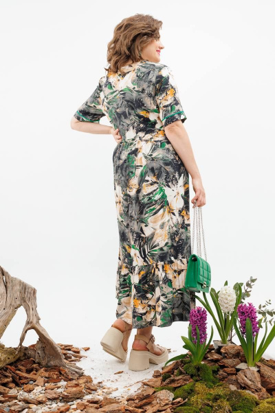 Платье Romanovich Style 1-2509 зеленый - фото 5