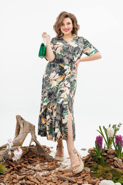 Платье Romanovich Style 1-2509 зеленый - фото 2