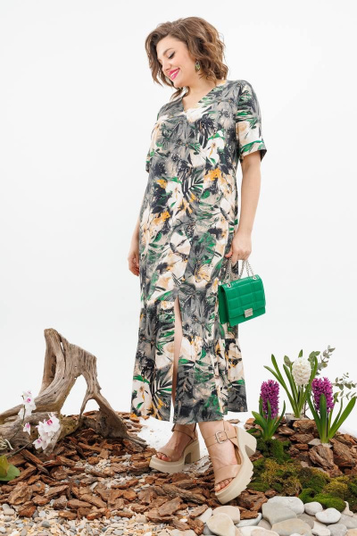 Платье Romanovich Style 1-2509 зеленый - фото 4
