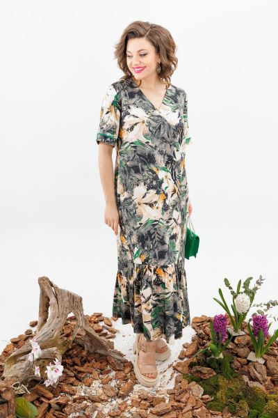 Платье Romanovich Style 1-2509 зеленый - фото 3