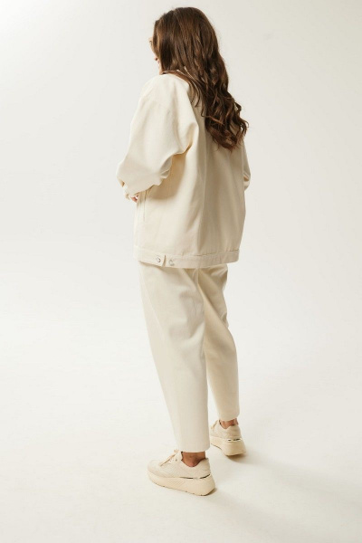 Блуза, бомбер, брюки Angelina 6493 молочный - фото 3