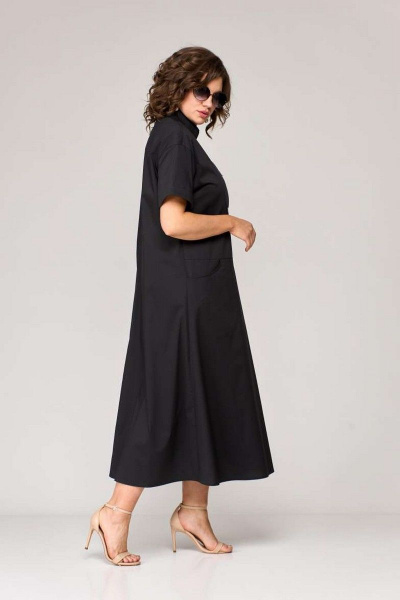 Платье EVA GRANT 7107 черный - фото 4