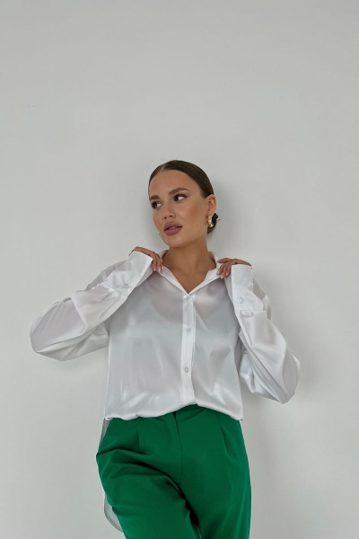 Блуза THE.WOMAN 0071 белый - фото 2