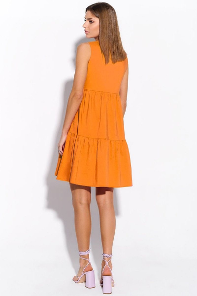Платье AYZE 72734 оранжевый - фото 3
