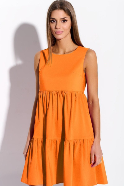 Платье AYZE 72734 оранжевый - фото 2