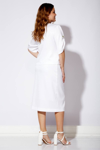 Блуза, юбка Viola Style 2712 белый - фото 3