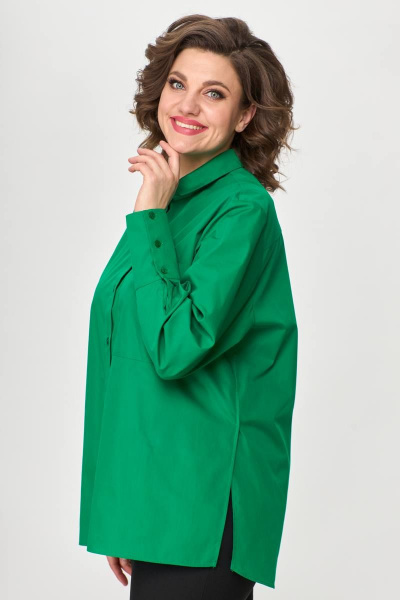 Рубашка Avenue Fashion 0301-2 ярко-зеленый - фото 6