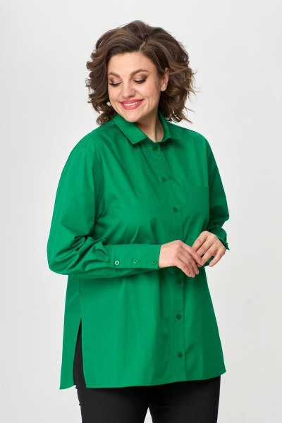 Рубашка Avenue Fashion 0301-2 ярко-зеленый - фото 5