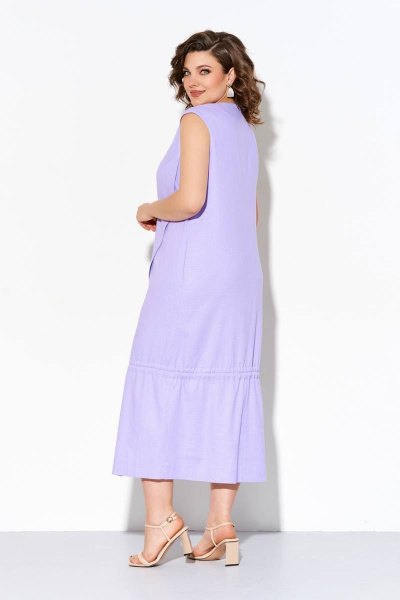 Платье IVA 1296 лиловый - фото 4