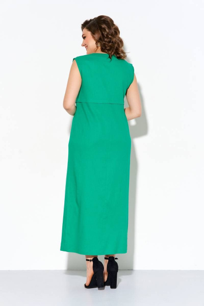 Платье IVA 928 зеленый - фото 3