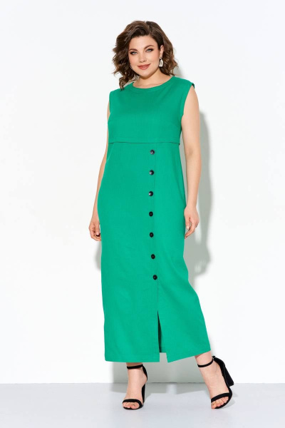 Платье IVA 928 зеленый - фото 1