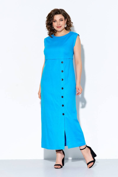 Платье IVA 928 голубой - фото 1