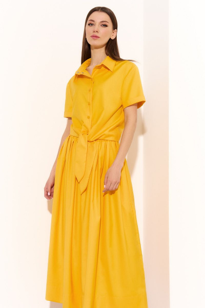 Блуза, юбка DiLiaFashion 0752 желтый - фото 4