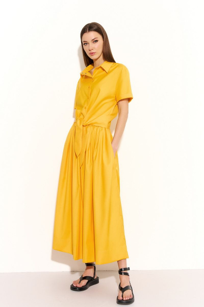 Блуза, юбка DiLiaFashion 0752 желтый - фото 2