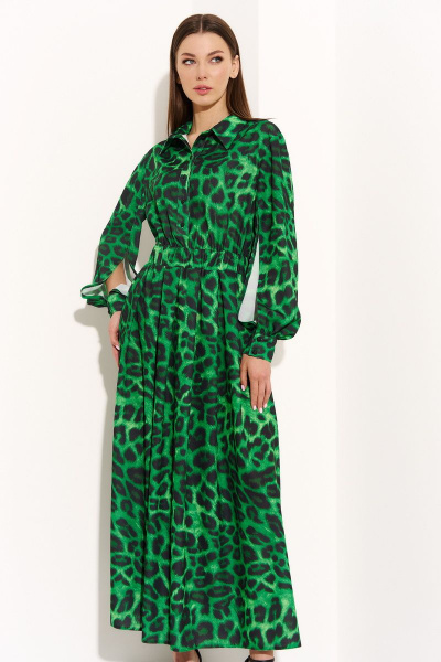 Платье DiLiaFashion 0753 зеленый - фото 3