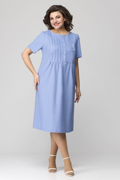 Платье Мишель стиль 1115 голубой - фото 12