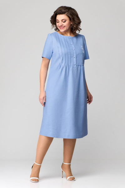 Платье Мишель стиль 1115 голубой - фото 5