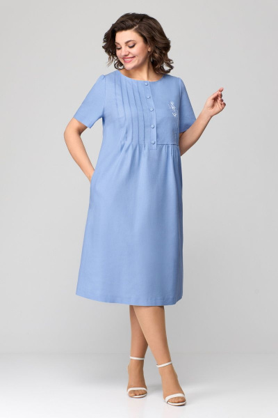 Платье Мишель стиль 1115 голубой - фото 4